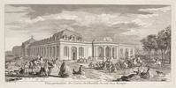 KG 13224
<br/>
Chantilly, de stallen aan de zijde van de manege
<br/>
<em>Rigaud, Jacques (1681-1754)(?)</em>